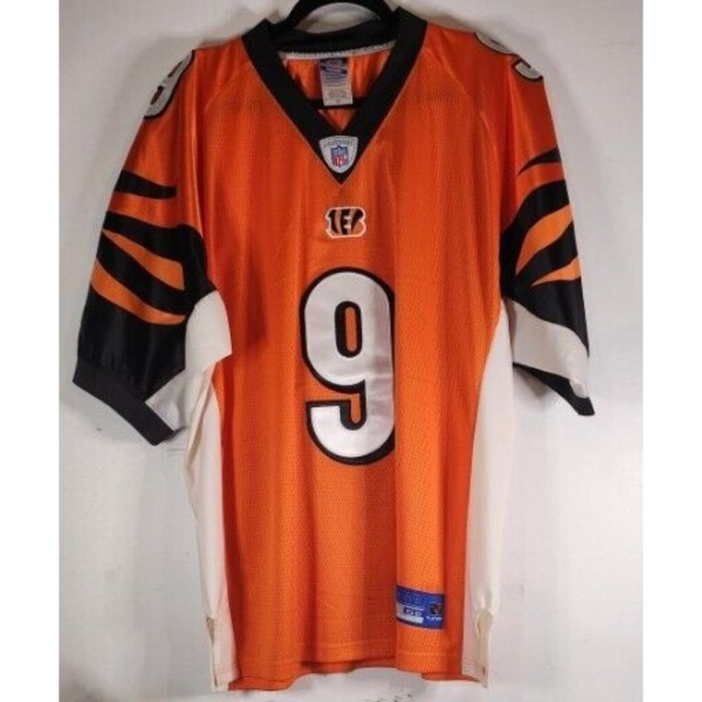 Cincinnati Bengals Carson Palmer #9 Men's 50 Stitched Reebok Orange Jersey